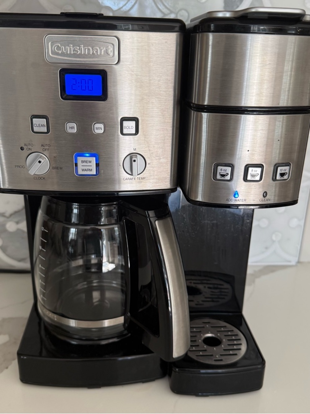 Cuisinart SS-15 Coffee Center 12 Cup Coffeemaker & Single-Serve Stainless Steel
